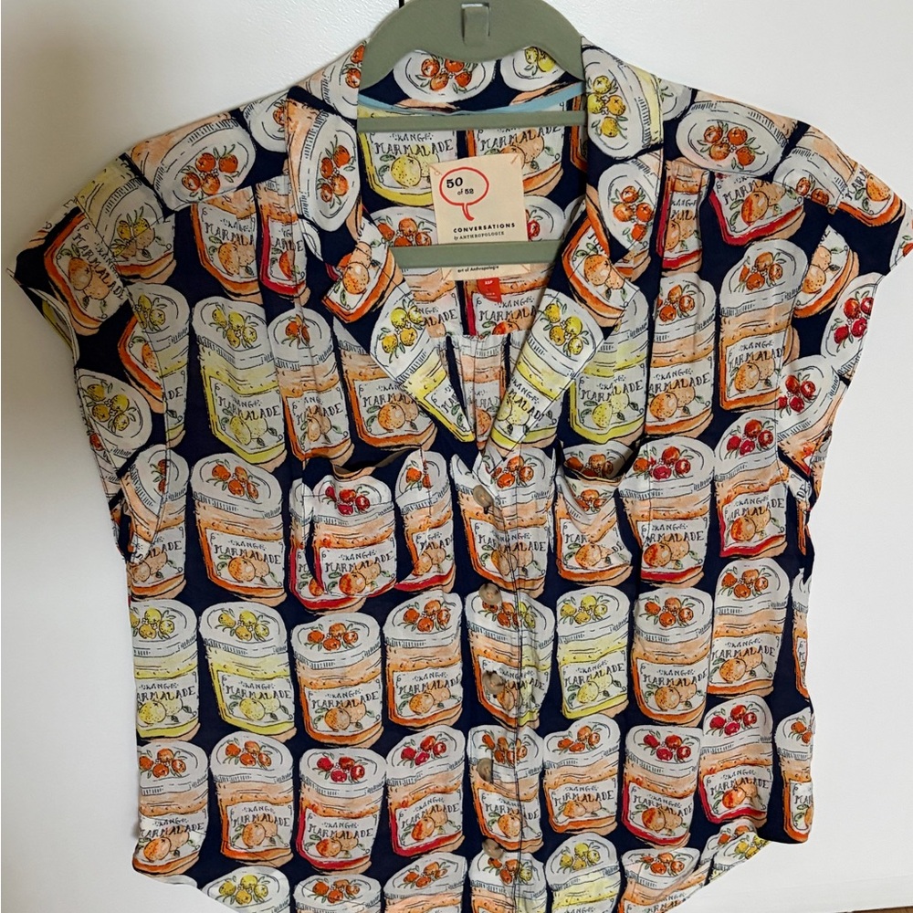Colorful Fruit Print Shirt (XSP)